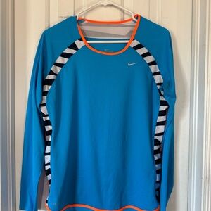 Nike Vibrant Blue Long sleeve running top